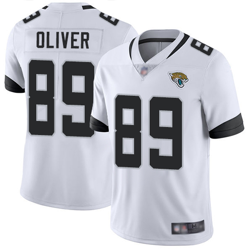 Nike Jacksonville Jaguars 89 Josh Oliver White Men Stitched NFL Vapor Untouchable Limited Jersey